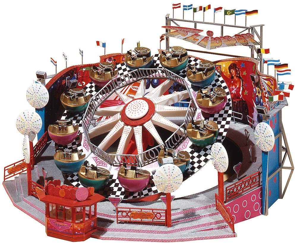Faller 140439 Roundabout Flipper w/mtr HO Scale Building Kit construcción, Multicolor, M