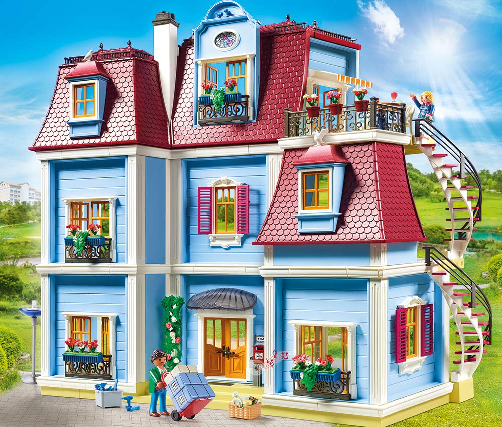 PLAYMOBIL Dollhouse 70205 Casa de Muñecas, con Timbre Real, A partir de 4 años