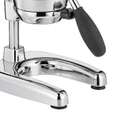 Cilio Exprimidor manual AMALFI | acero inoxidable | exprimidor manual para un 25% más de zumo | bajo esfuerzo | exprimidor profesional | 22,5 x 19,5 x 43,5 cm, cromado