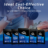 OWC Atlas Pro SDXC UHS-II V60 Tarjeta de Memoria, rentable y de máxima Calidad para los usos más habituales de Captura de Fotos y vídeos de hasta 4K - 512GB