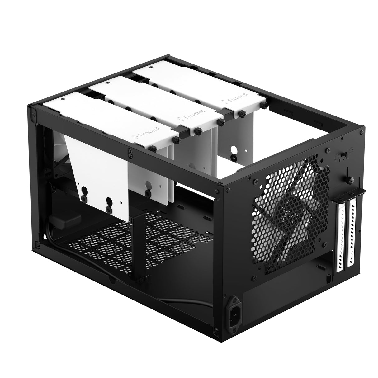Fractal Design Node 304, Caja de Ordenador de sobremesa para Mini ITX (USB 3.0, 6 Compartimentos internos), Negro