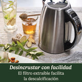 Cuisinart Hervidor eléctrico con jarra Multi-Temp | Ebullición rápida, 3KW | Sin cable | 1,7L de capacidad | Temperatura ajustable | Filtro antical lavable y extraíble | Acero inoxidable