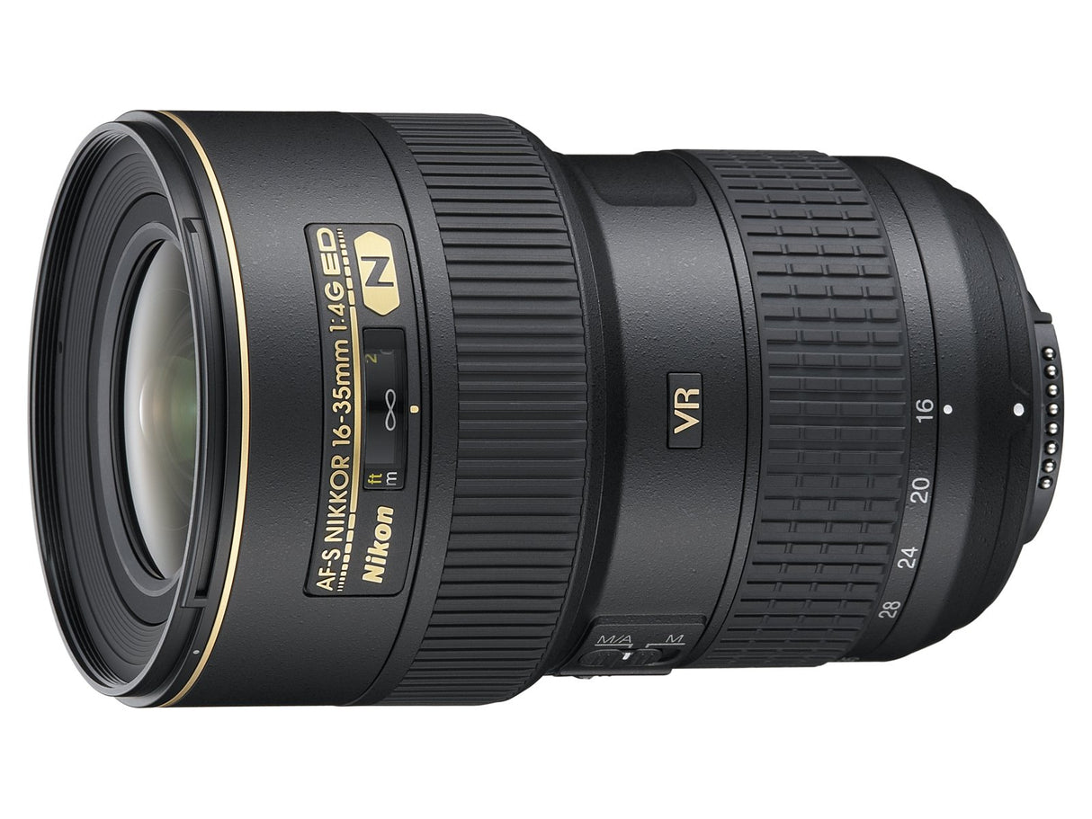 Nikon AF-S NIKKOR 16-35mm f/4G ED VR Negro - Objetivo (0,28 m, 16-35 mm, 0.25x, 107°, 63°, Negro)