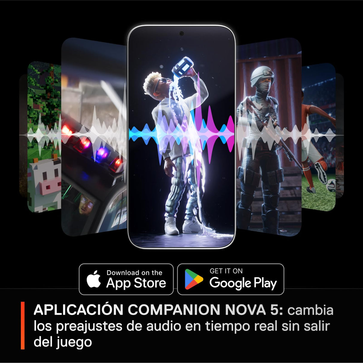 SteelSeries Arctis Nova 5X Cascos Xbox Inalámbricos - Xbox, PC, Switch 2, móvil - Controladores magnéticos de neodimio - Más de 100 preajustes - Batería de 60 horas - 2,4 GHz o BT - Micro Gen2.X