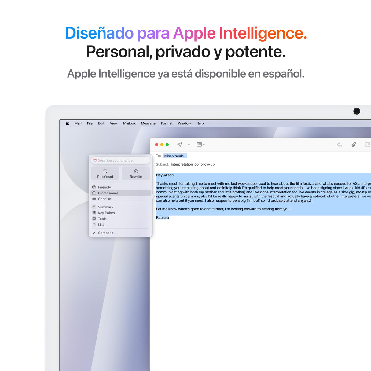 Apple iMac Ordenador de Mesa Todo en uno con Chip M4, CPU y GPU de 8 núcleos: diseñado para Apple Intelligence, Pantalla Retina de 24″, 16 GB de RAM, SSD de 256 GB,Vidrio Nano­Texturizado - Plata