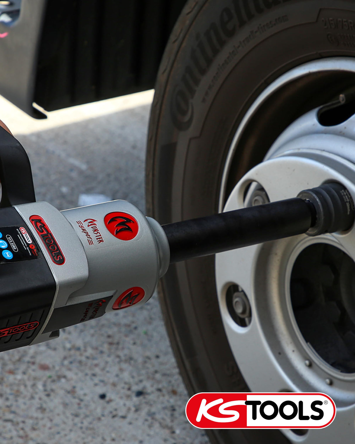 KS Tools 515.3260 Atornillador de impacto neumático de alta potencia de 3/4" superMONSTER, 3405 Nm, 504 mm