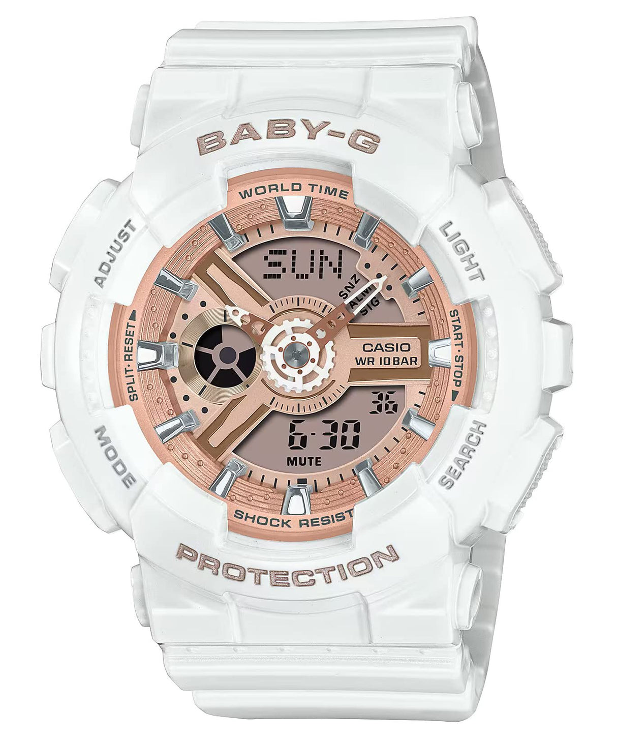 Casio Reloj Analógico-Digital para Mujeres de Cuarzo con Correa en Plástico BA-110X-7A1ER