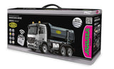 JAMARA Volquete Mercedes-Benz Arocs Metal Meiller 1:20 2,4 GHz, Capacidad de elevación de 15 kg, Engranaje de Metal, 4 Ruedas, suspensión de suspensión, neumáticos de Goma, luz LED