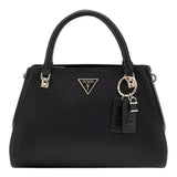 GUESS Noelle Luxury Satchel, Hand Bag Women, Negro, Talla única
