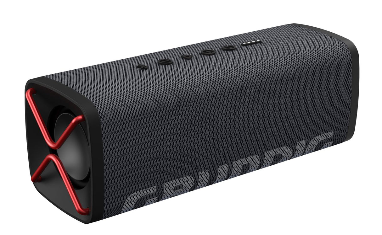 Grundig GBT Club Black - Altavoz Bluetooth, Soundbox, Bass, 20 W RMS de Potencia de Salida Total, Alcance de hasta 20 Metros, más de 20 Horas de duración de la batería, función de Banco de energía,
