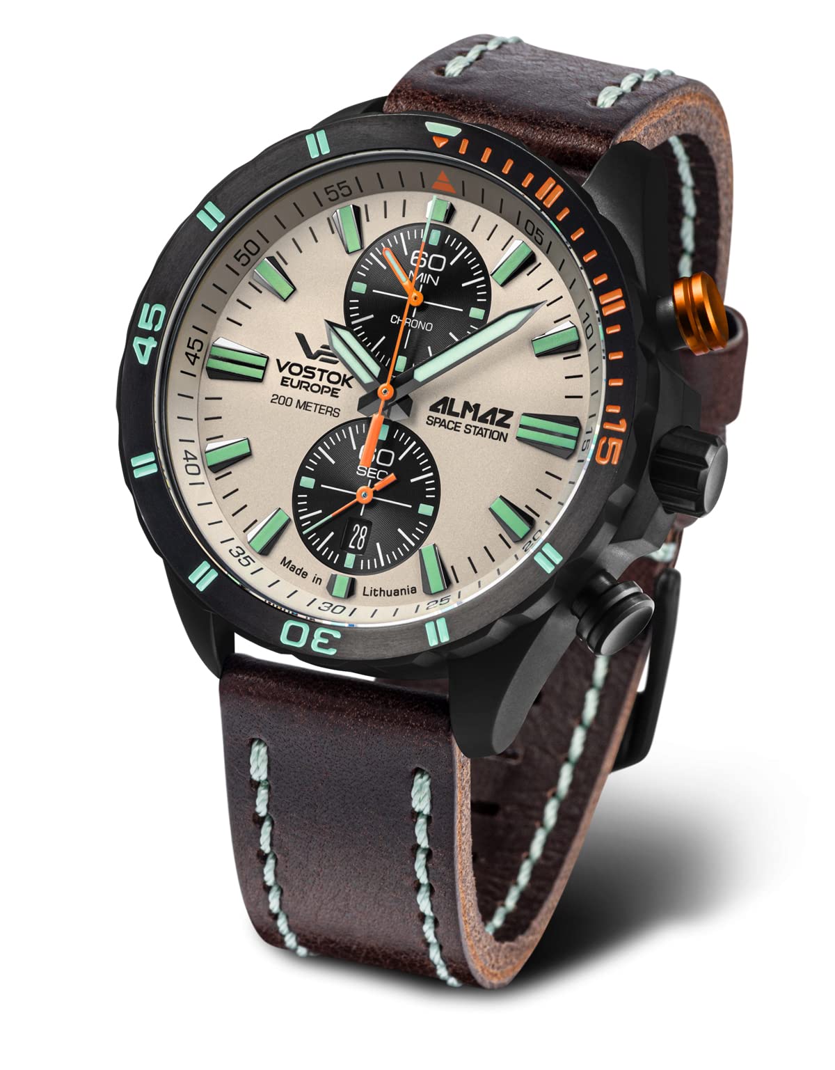 Vostok Europe Reloj Cronógrafo para Hombres de Cuarzo japonés 6S11-320C677
