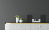 Microcadena HiFi Kenwood M-925DAB-S con CD, USB, Dab+ Blueetooth Audio-Streaming. Color: Plata - Mini Equipo de Musica para casa
