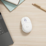 Logitech G G705 Ratón Inalámbrico Para Gaming, Iluminación LIGHTSYNC RGB Personalizable, Inalámbrico LIGHTSPEED, Conectividad Bluetooth, Ligero, PC/Mac/Portátil - Blanco
