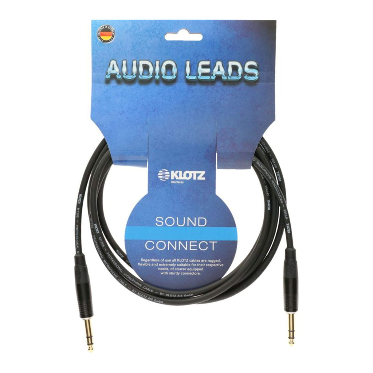 Klotz B3PP1K1000 Patch Cable - Cable de conexión estéreo (10 m)