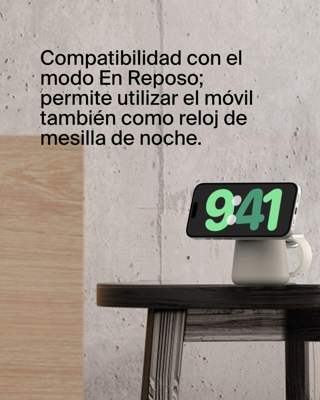 Belkin BoostCharge Pro Cargador inalámbrico 2 en 1 con Qi2 de 15 W, estación de Carga con MagSafe para iPhone Series 16, 15, 14, 13 y 12, Apple Watch, AirPods y Otros, Fuente de alimentación, Beis