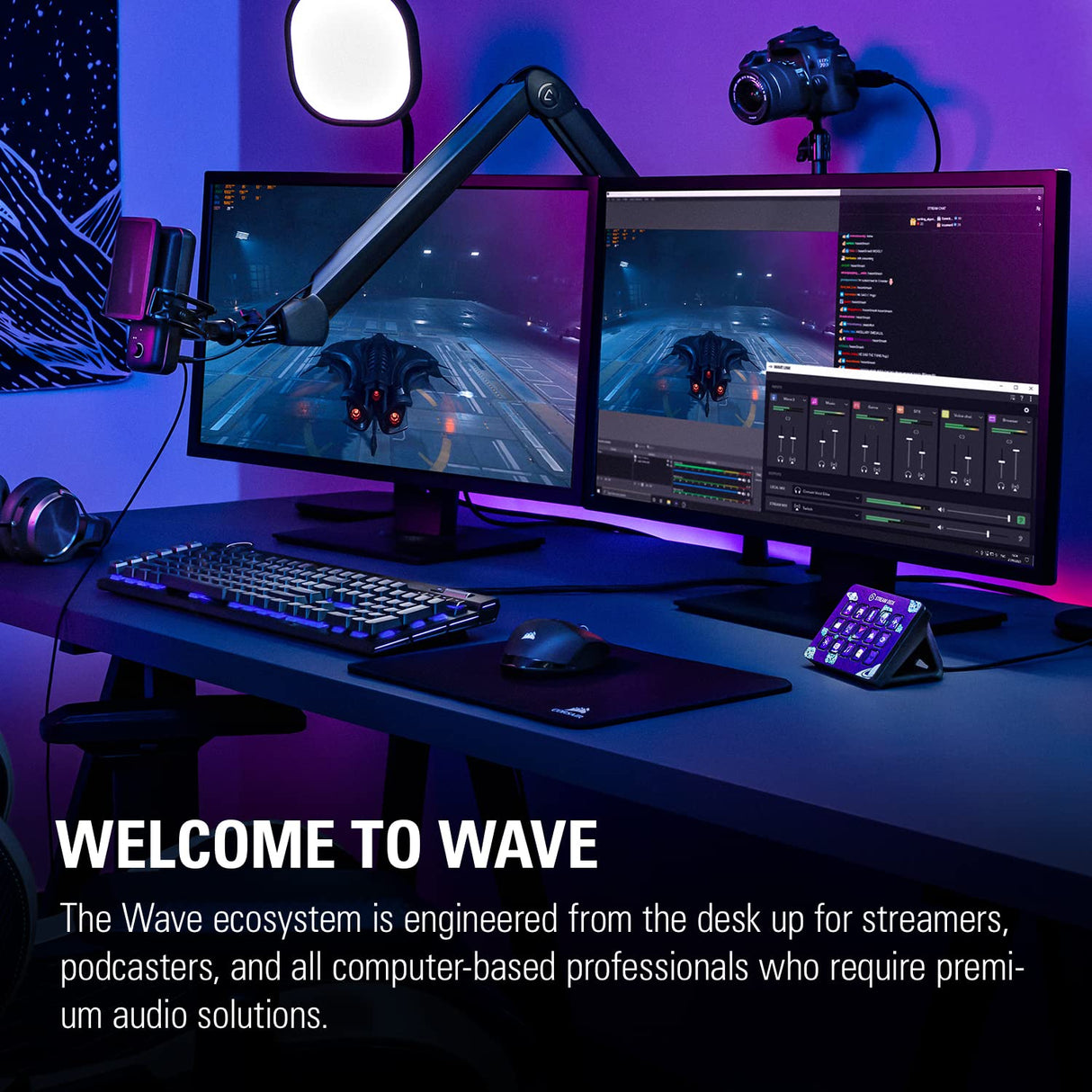 Elgato Wave Mic Arm - brazo articulado profesional con ranuras para cables, abrazadera de mesa, adaptadores de rosca, totalmente ajustable, ideal para podcasts, streaming, juegos, oficina, grabación