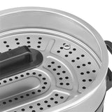 WMF Lono Hot Pot & Steamer, olla eléctrica versátil 1750 W, Negro, Acabados de Acero Inoxidable de Cromargan