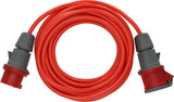 Brennenstuhl BREMAXX Cable alargador CEE 400V/16A (Cable de 10 m, 5 Polos, Uso en Exteriores hasta -35°C, Fabricado en Alemania) Rojo