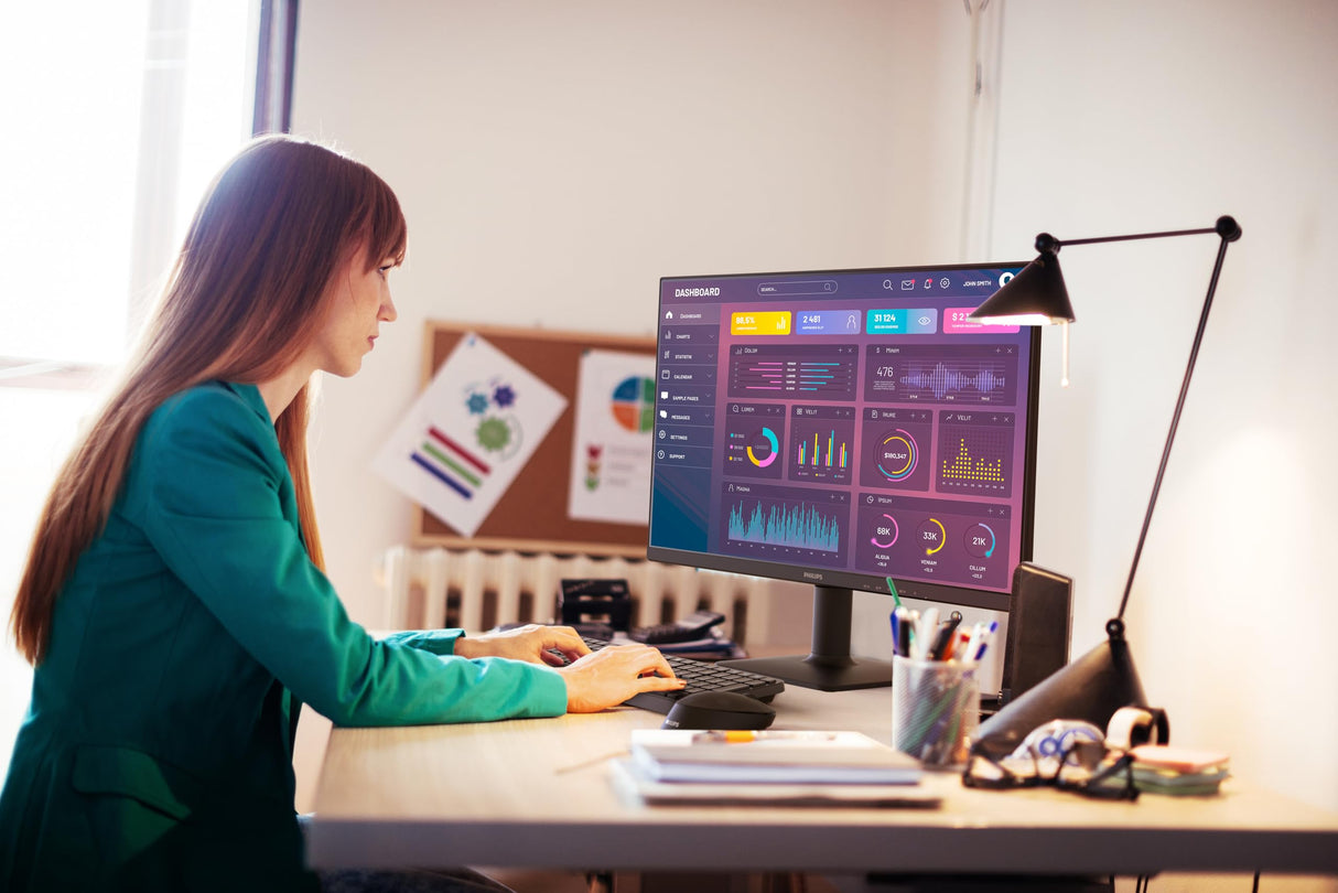 Philips 27E2N1100L Monitor 27" FHD, WLED, 100 Hz, VA, 1 ms MPRT, Adaptive Sync., Blue Light (1920x1080, 1x D-Sub, 1x HDMI 1.4) Negro