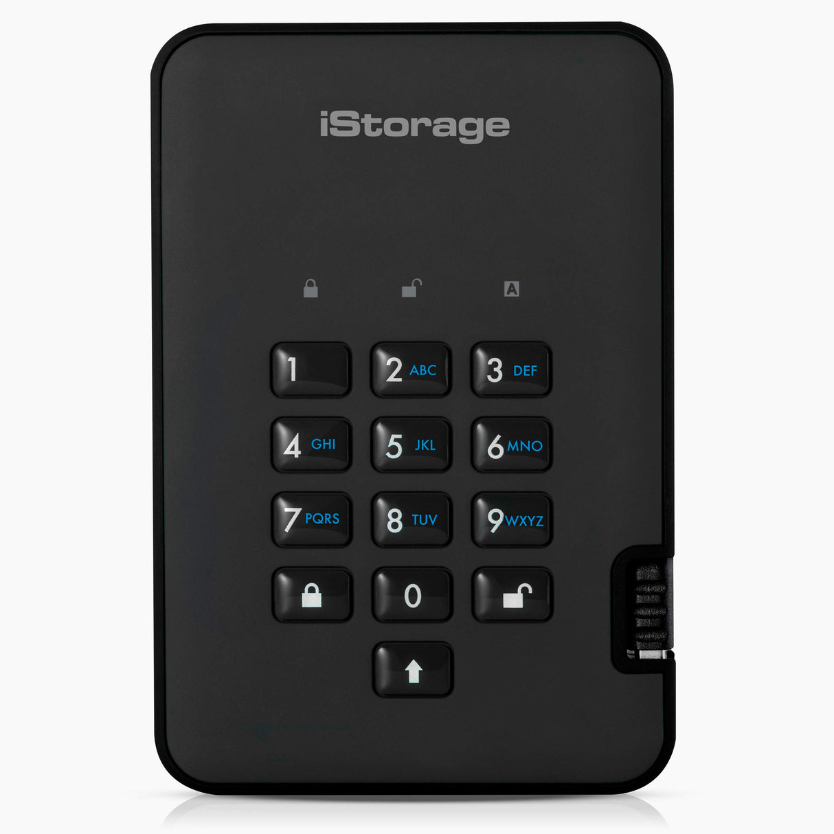 iStorage diskAshur2 SSD 16TB | Unidad de Estado Sólido Portátil | Resistente al Polvo/Agua | Cifrado Hardware IS-DA2-256-SSD-16000-B