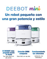 ECOVACS DEEBOT Mini Robot Aspirador y fregasuelos, succión de 9000 Pa, Antienredos ZeroTangle 2.0, TrueMapping 2.0, Secado a 45 ℃, autovaciado, fregado Inteligente, autolimpieza, Azul
