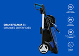Nilfisk Hidrolimpiadora de Alta Presión E 145 Bares + Pulverizador de Espuma + Limpiador de Patios + Cepillo (2100 W)