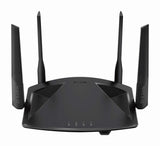 D-Link DIR-X1860 Router Gaming Wi-Fi 6 1800 Mbps, control por voz Alexa, Google Home, seguridad wifi WPA3, MU-MIMO, dual-band, Triple VLAN comp FTTH, control parental, 4 x LAN Gigabit, 1x WAN Gigabit