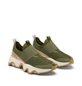 Sorel Kinetic Impact II Strap, Zapatillas de Invierno Mujer, Utility Green, Pink Dawn, 37.5 EU