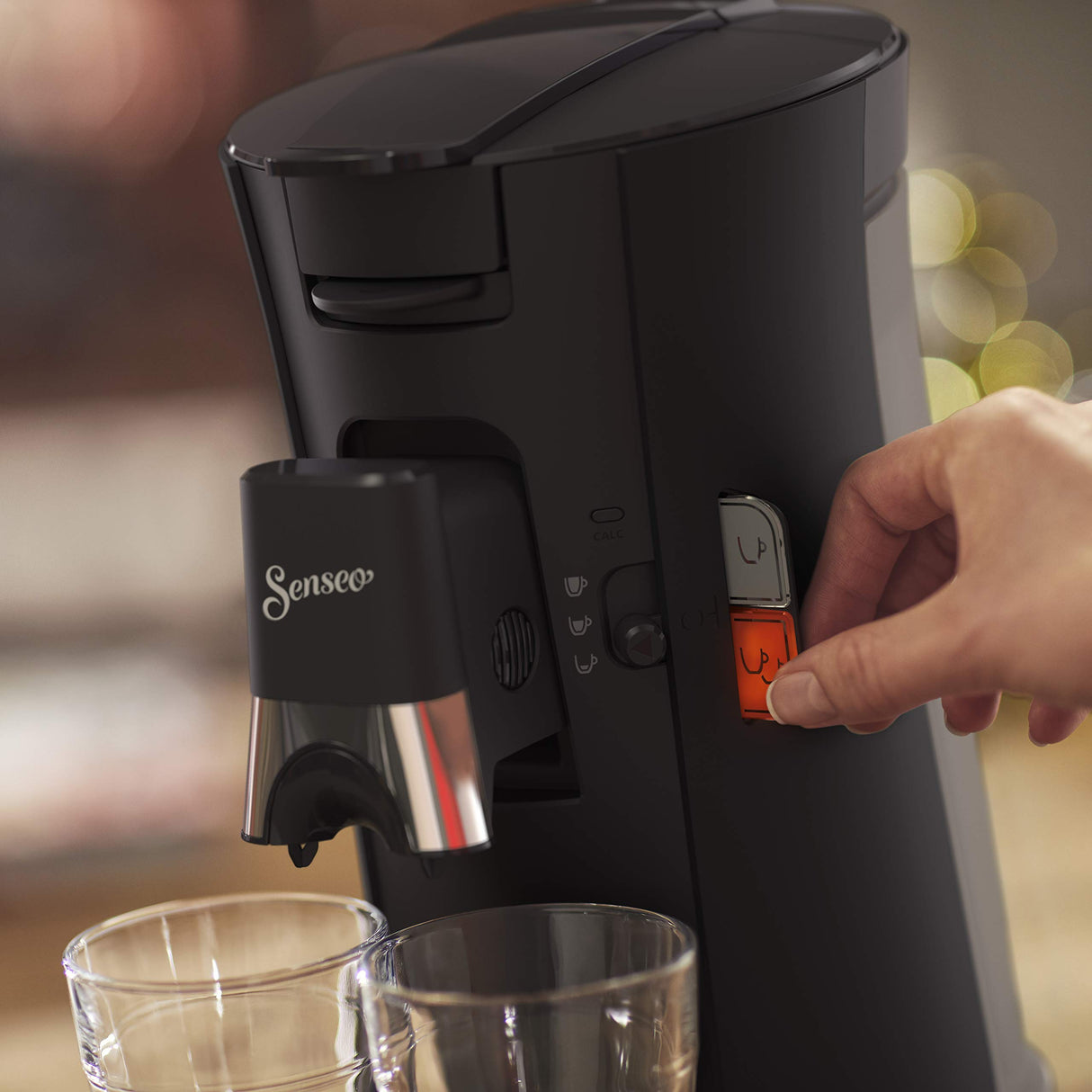 Philips Domestic Appliances Senseo Select CSA240/60 Máquina de cápsulas de café, Color Negro