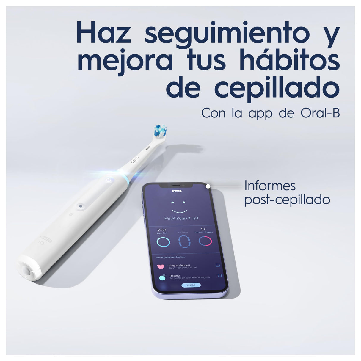 Oral-B iO 4N Cepillo de Dientes Eléctrico con 1 Cabezal y 1 Estuche de Viaje, Diseñado por Braun, Regalos Orginales - Blanco