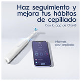 Oral-B iO 4N Cepillo de Dientes Eléctrico con 1 Cabezal y 1 Estuche de Viaje, Diseñado por Braun, Regalos Orginales - Blanco