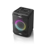 Panasonic SC-BMAX5E-K Altavoz Portátil para Fiestas con Bluetooth, Luces Integradas, 75 W, USB, Entrada Óptica para TV, Entradas de Guitarra y Micrófono para Karaoke, Negro