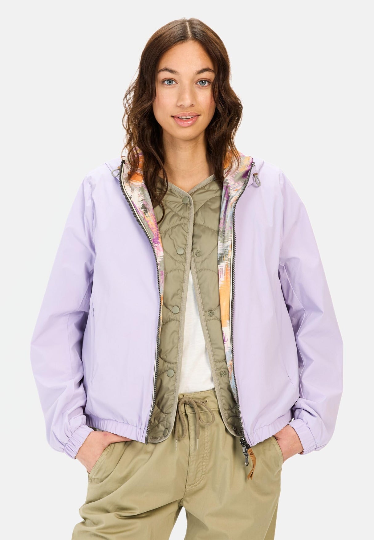 camel active 330690-5r22 Chaqueta, Morado, 50 Mujeres