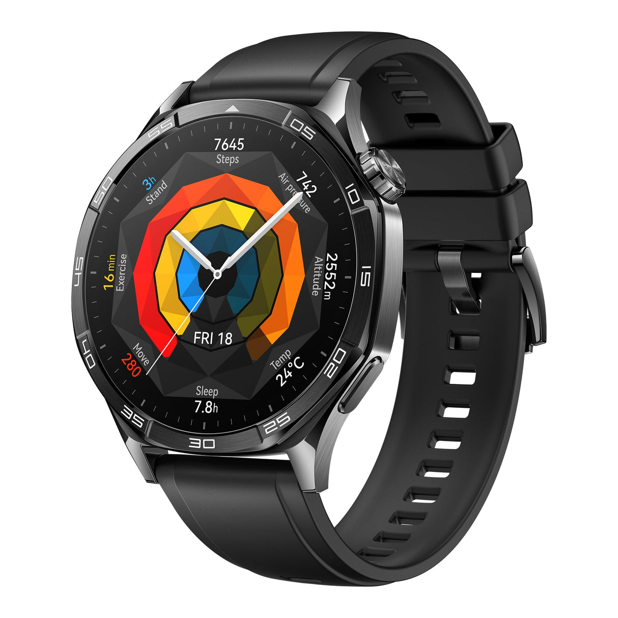 HUAWEI Watch GT 5 46mm Smartwatch, Silueta con Diseño Sofisticado, Nueva Experiencia Running y Ciclismo, Pago NFC, Seguimiento de Salud, 14 Días de Duración de la Batería, iOS & Android, Negro