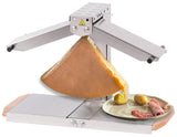 Louis Tellier - Máquina de Raclette Brézière® Signature Inox y Madera - 1/4 o 1/6 de Queso - 1-4 Pers - Rampas de Calentamiento Ajustables en Altura y Plegables - 230V - Made in France