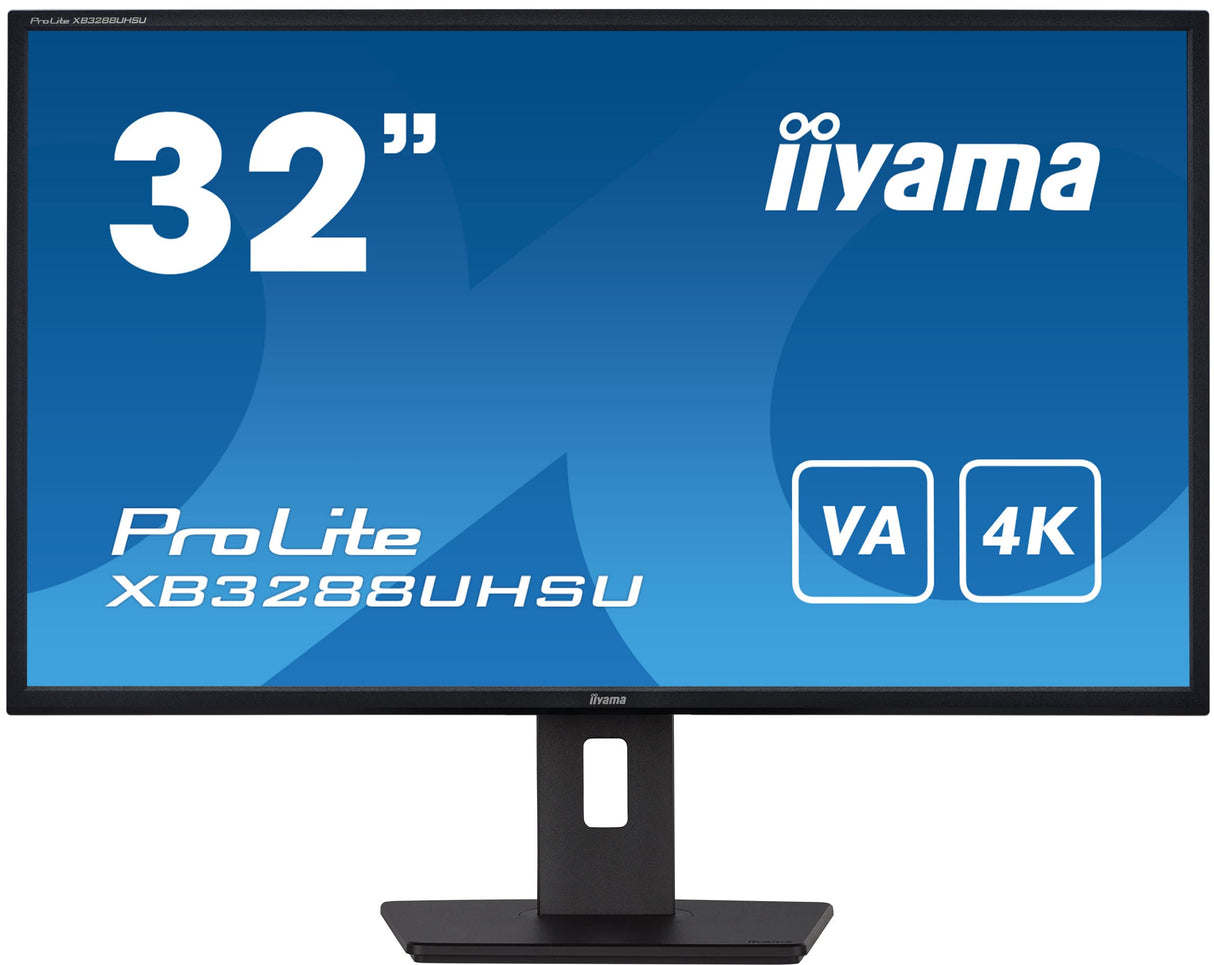 iiyama XB3288UHSU-B5 32" Panel VA, 3840x2160 UHD, 15cm Regulable en Altura, Pivotante, 300cd/m², 3ms, FreeSync, Altavoces, DisplayPort, 2xHDMI, USB3.0x2