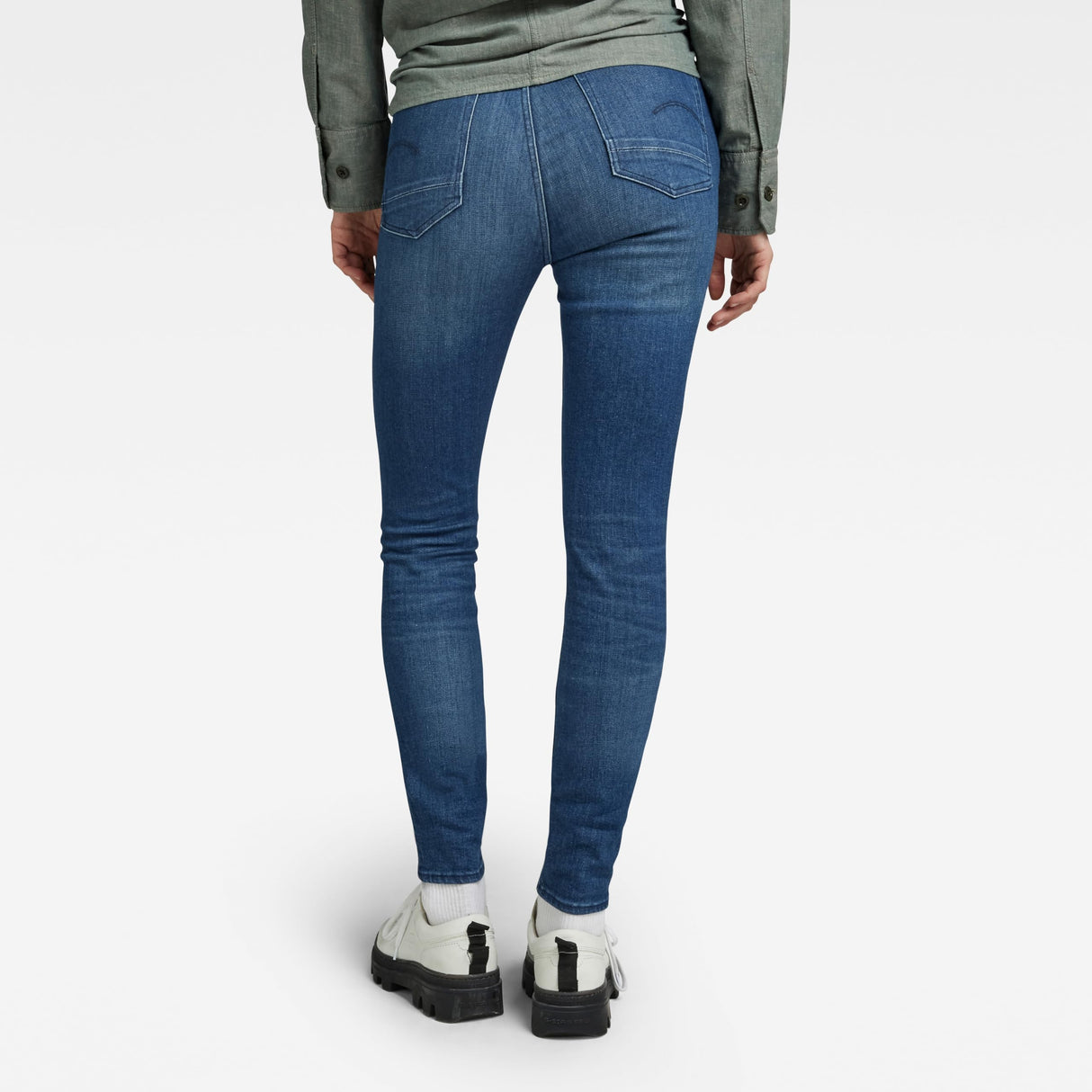 G-Star Para Mujer Jeans Kafey Ultra High Skinny, Azul (faded neptune blue D15578-6550-C571), 26W / 30L