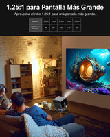 ULTIMEA Proyector con Dolby Audio, Soporte 4K y Netflix, Android TV 11.0, Diseño de Soporte Gimbal 90° Libre, 600 Lúmenes ANSI, Bluetooth, Nova C40