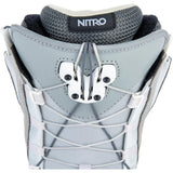Nitro Bianca TLS Premium All Mountain Freeride Freestyle Sistema de Cordones rápidos Barco Snowboard, Mujeres, Gris, MP 25.5 // EU 39 1/3 // US WMN 8