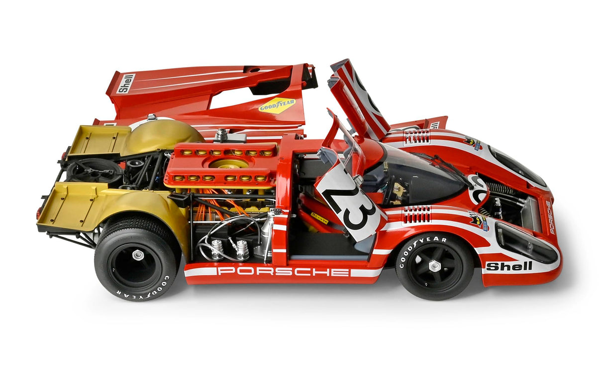 IXO Colecciones 1:8 IXO Porsche 917KH #23 Salzburg - construcción de maquetas, maquetas a Escala, Kit de maquetas, Kit de maquetas, función luz, Kit de construcción