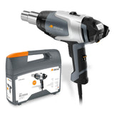 Steinel Pistola de Aire Caliente Hg 2520 E en Maletín, Pistola de Aire Caliente Profesional, Cable de 3 m, Pantalla LCD, 700°C, 500 l/min, 2300 W