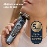 Philips i9000, Afeitadora Eléctrica Hombre, Máquina de Afeitar Barba en Seco y Mojado, Tecnología SkinIQ, Base de Carga, Recargable, Estuche de Viaje, Centro de limpieza, X9001/30