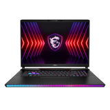 MSI Raider GE78 HX 14VGG-226XES Ordenador Portátil Gaming 17" 16:10 QHD+ 240Hz (Intel Core i9-14900HX, 32GB RAM, 1TB SSD, RTX 4070-8GB, Sin Sistema Operativo) Core Black, Teclado QWERTY Español