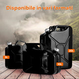 Bidón de combustible apto para gasolina, gasóleo, queroseno – con tapón magnético, pintura epoxi resistente, de metal, 20 l