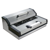 CASO FastVac 4000 - Envasadora al vacío profesional - Soldadura hasta 40 cm de ancho - Potente capacidad de vacío de 20 L/min - Función de marinado - Limpieza fácil - acero inoxidable