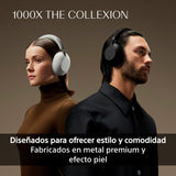 Sony 1000X The COLLEXION Auriculares de Lujo Bluetooth inalámbricos, con Noise Cancelling Premium, Sonido Hi-Res Estudio; 360 Spatial Audio; Estuche Resistente; Platino, Nuevo Modelo
