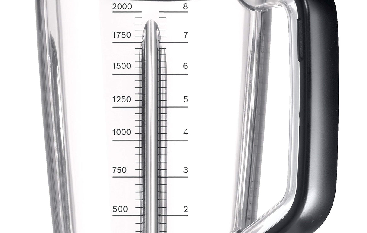 Bosch - Batidora de vaso, VitaBoost, 1600 W 6 programas, Jarra de 2,5 l, Negro, MMBH6P6B