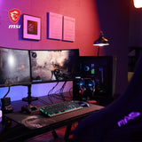 Msi MPG Gungnir 300P Airflow Caja PC Mid-Tower Capacidad E-ATX, 4 x 120 mm Fans, 3 Auxiliares Fans, PCIe 4.0 Cable Riser, Soporte Vertical GPU y Stand, Filtros Antipolvo, Guía de Cables, USB Tipo-C