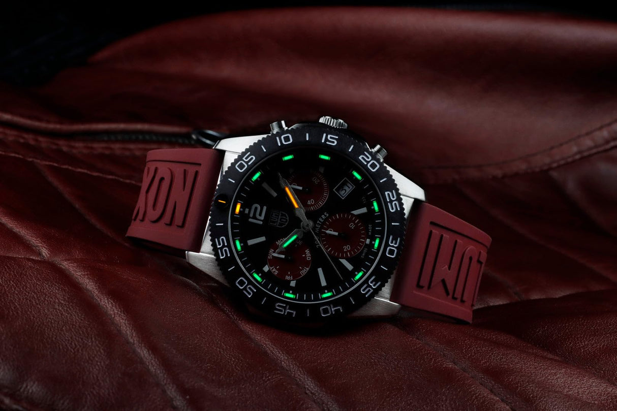 Luminox Reloj Cronógrafo para Hombres de Cuarzo Suizo con Correa en Caucho XS.3155.1