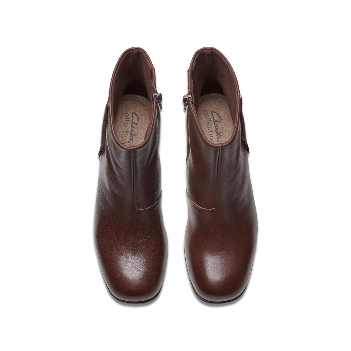 Clarks Premium Keirsta Faye, Botas de Moda Mujer, Brown Leather, 38 EU